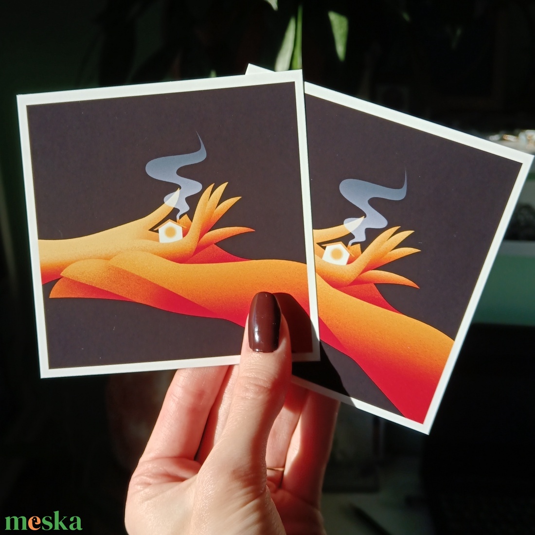 Házikós mini print - művészet - grafika & illusztráció - egyéb rajzok - Meska.hu