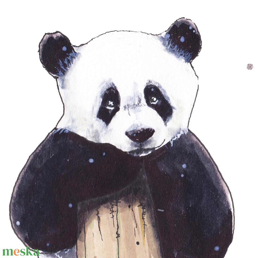 Panda - ecsetfilc festmény (nyomat) - művészet - festmény - akvarell - Meska.hu Panda - ecsetfilc festmény (nyomat) - művészet - festmény - akvarell - Meska.hu
