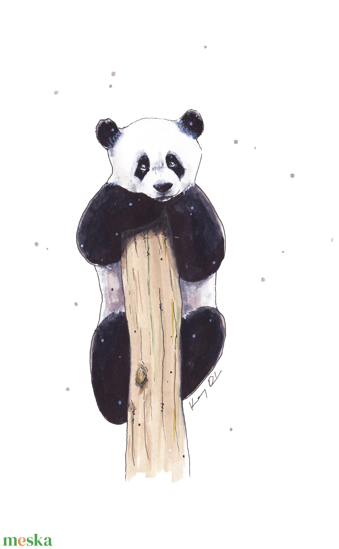 Panda - ecsetfilc festmény (nyomat) - művészet - festmény - akvarell - Meska.hu Panda - ecsetfilc festmény (nyomat) - művészet - festmény - akvarell - Meska.hu