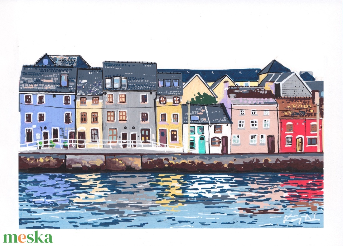 Galway - Művészeti nyomat (az eredeti akril filc rajz alapján) - otthon & életmód - dekoráció - kép & falikép - kép & falikép - Meska.hu Galway - Művészeti nyomat (az eredeti akril filc rajz alapján) - otthon & életmód - dekoráció - kép & falikép - kép & falikép - Meska.hu
