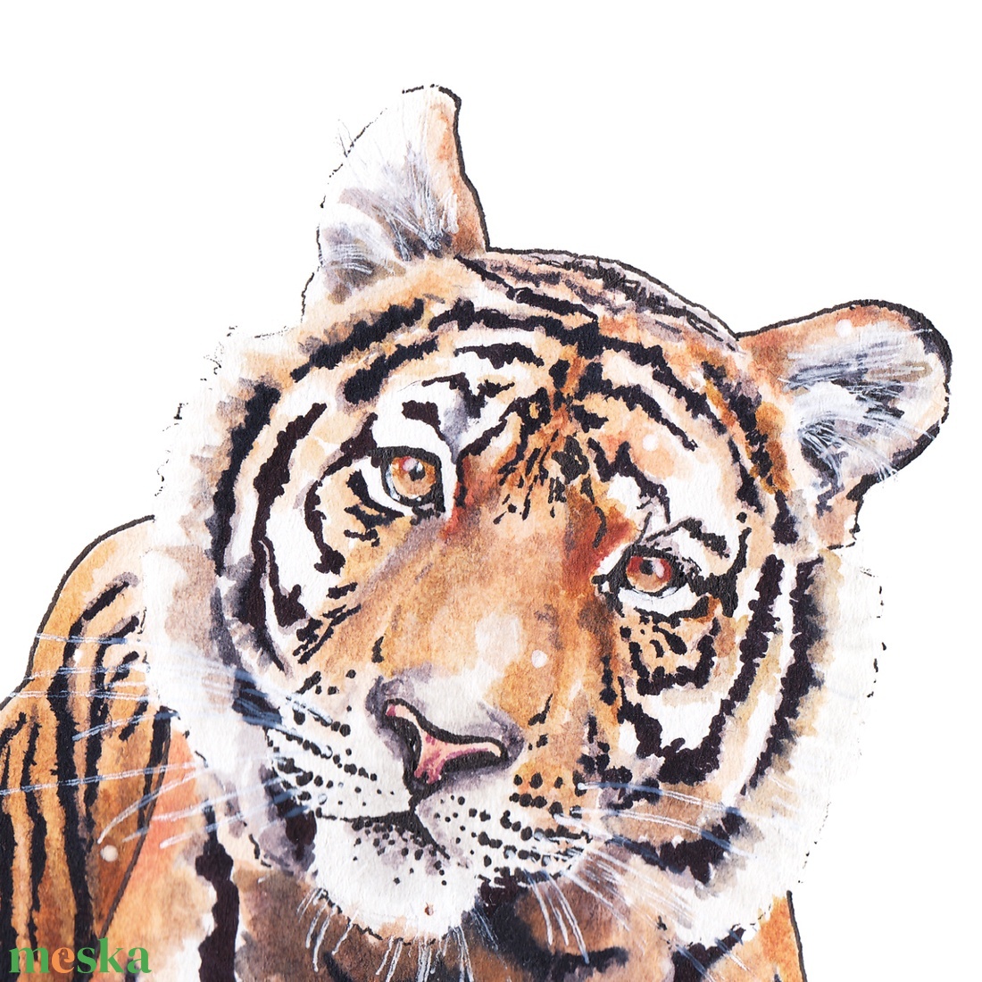 Tigris - Művészeti nyomat (az eredeti akvarell festmény alapján) - otthon & életmód - dekoráció - kép & falikép - kép & falikép - Meska.hu Tigris - Művészeti nyomat (az eredeti akvarell festmény alapján) - otthon & életmód - dekoráció - kép & falikép - kép & falikép - Meska.hu