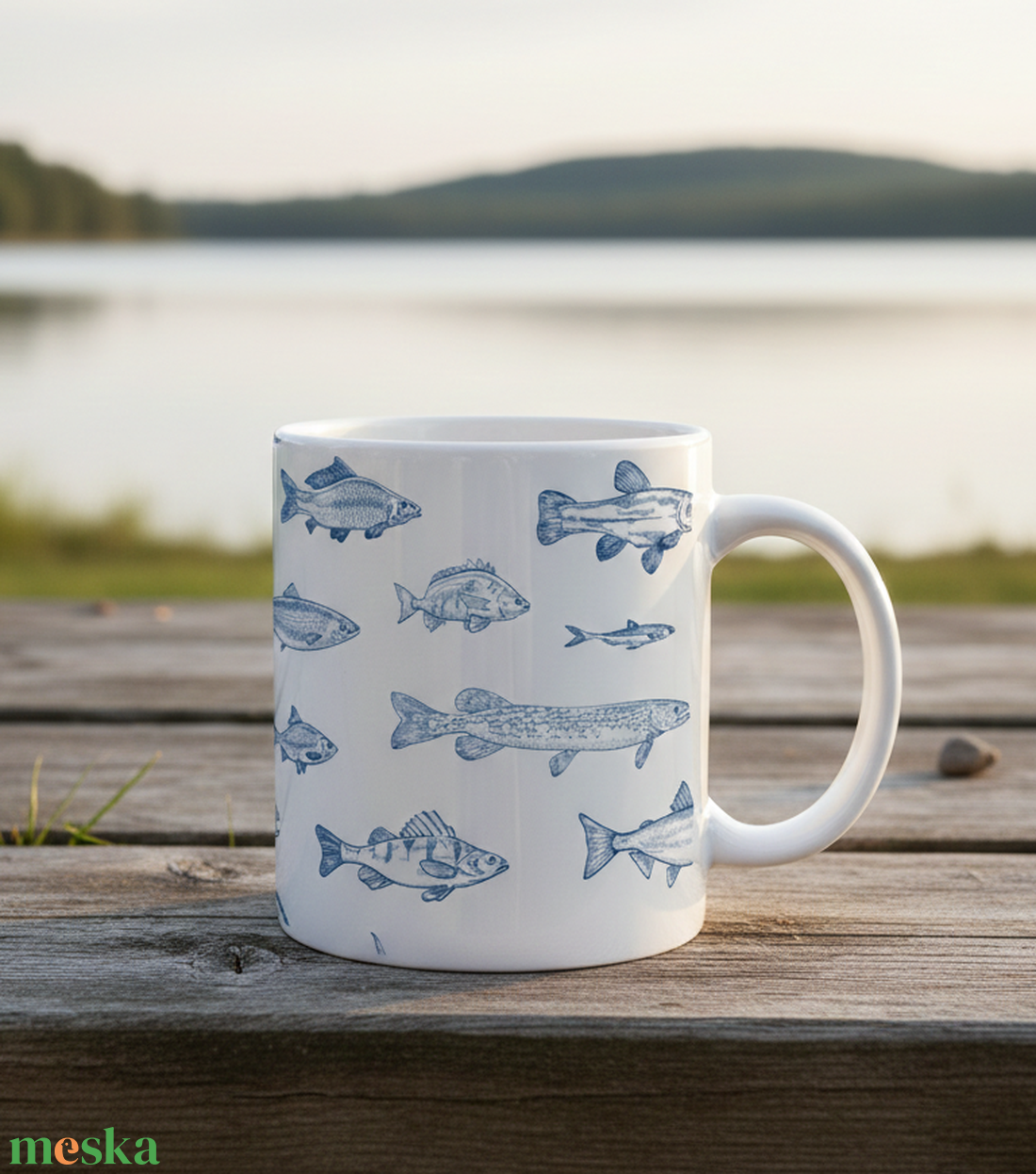 Horgászok barátja � Egyedi grafikás kerámia bögre - otthon & életmód - konyhafelszerelés, tálalás - tálalás - bögre & csésze - Meska.hu