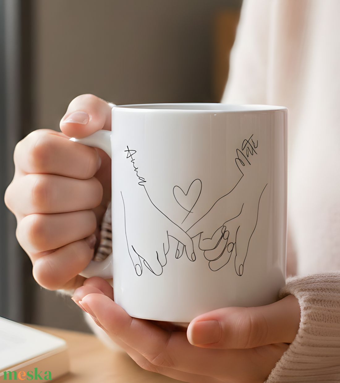 Örökké Együtt � Személyre szabható Minimalista Szerelmes Bögre - otthon & életmód - konyhafelszerelés, tálalás - tálalás - bögre & csésze - Meska.hu