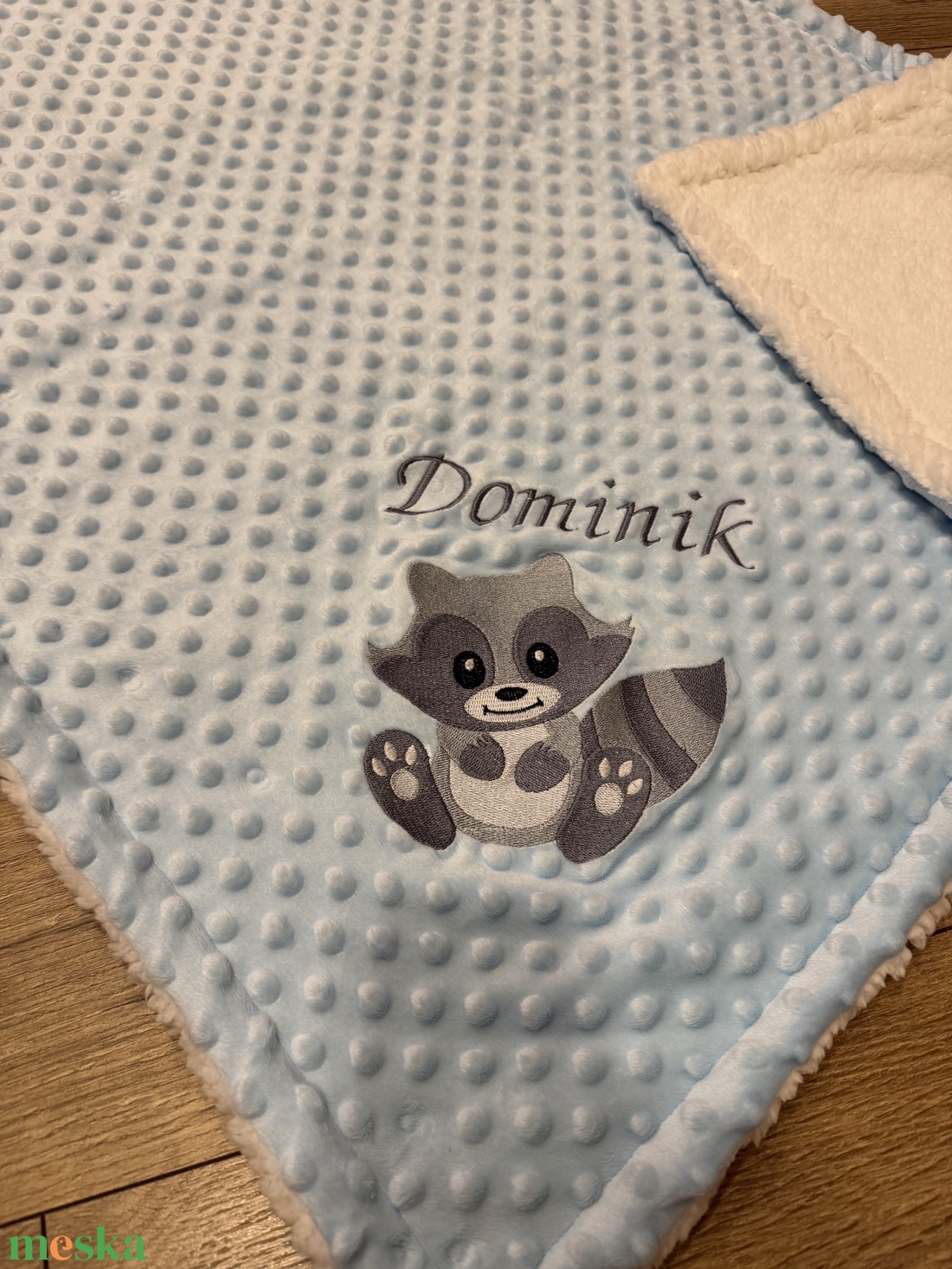 Mosómacis névre szóló babatakaró  - baba - mama - babalátogató ajándékcsomag - Meska.hu