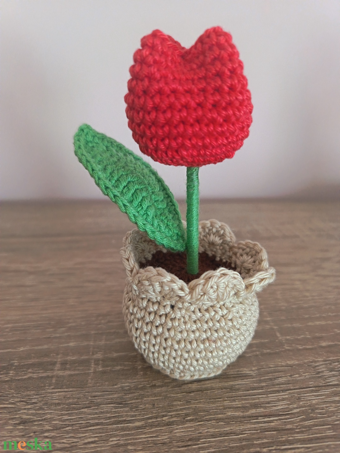 Cserepes tulipán - otthon & életmód - virágdekoráció - virágdíszek - asztali virágdísz - Meska.hu