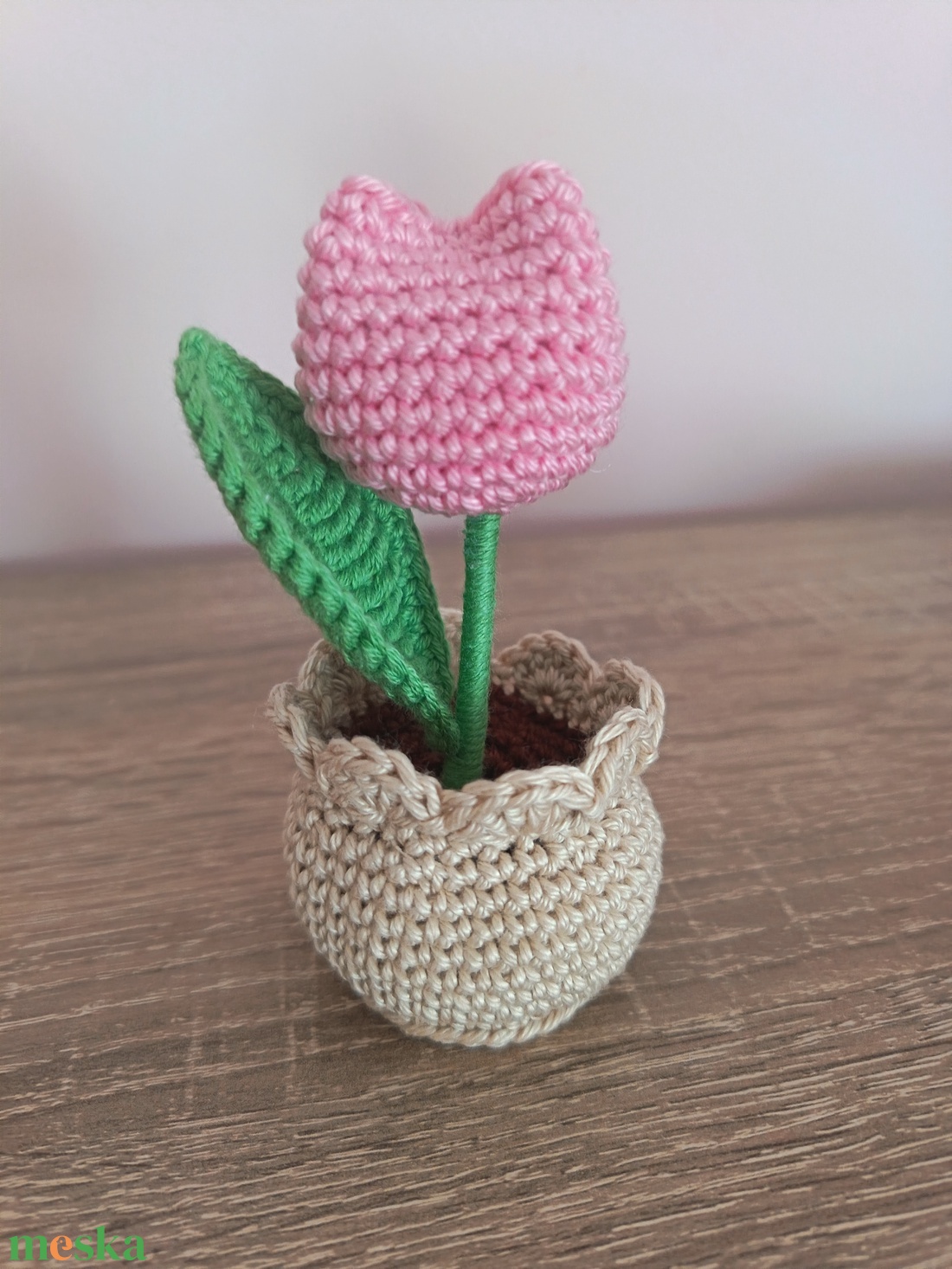 Cserepes tulipán - otthon & életmód - virágdekoráció - virágdíszek - asztali virágdísz - Meska.hu