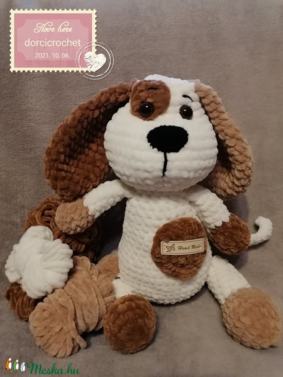 Foltoska amigurumi kutya - játék & sport - plüssállat & játékfigura - kutya - Meska.hu Foltoska amigurumi kutya - játék & sport - plüssállat & játékfigura - kutya - Meska.hu