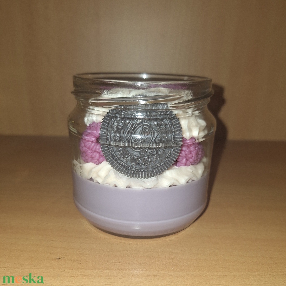 Szójaviasz desszertgyertya 300 g � kézműves gyertya üvegtégelyben - otthon & életmód - gyertya, illat, aroma - gyertya - Meska.hu