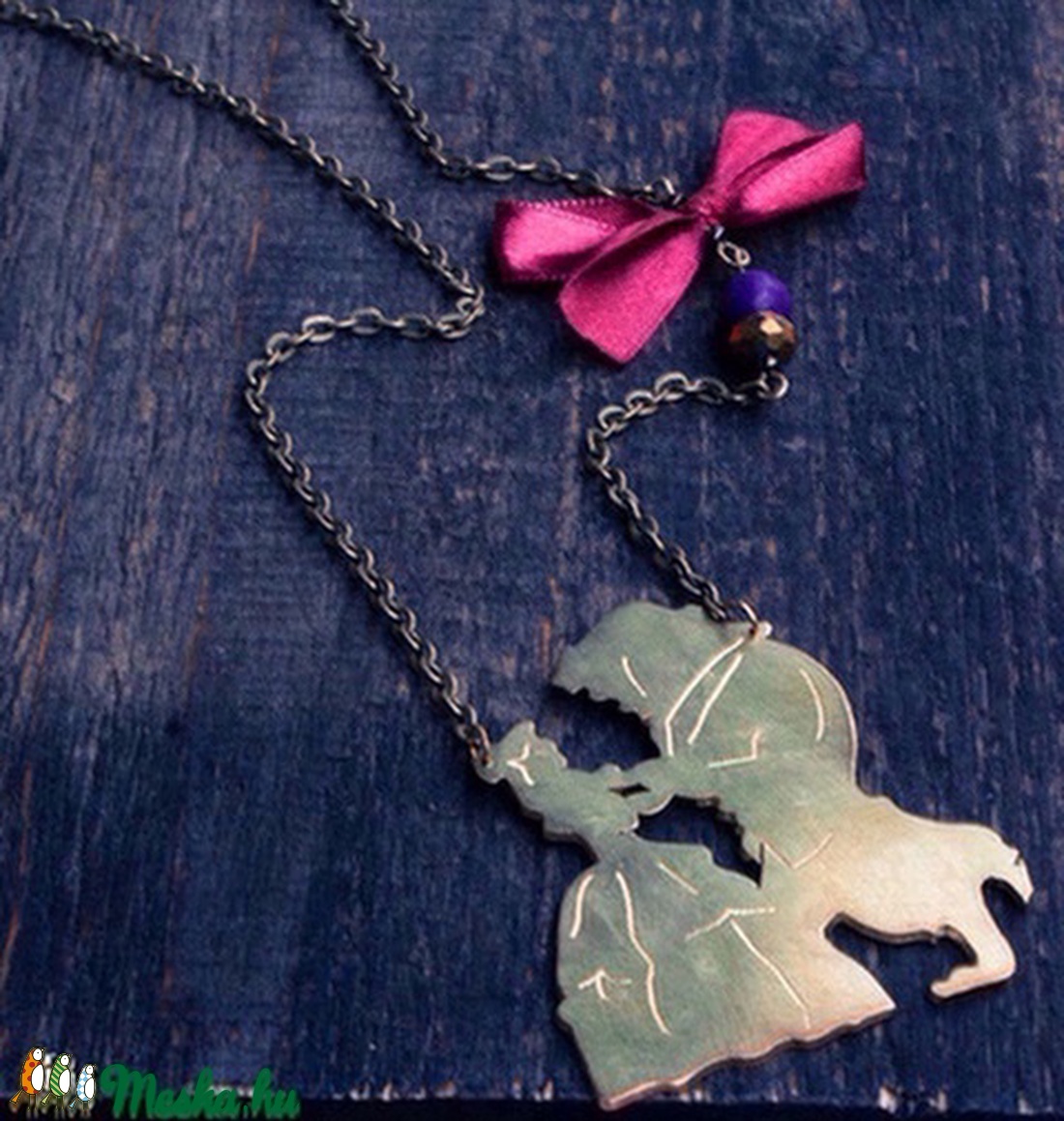 Szépség és a Szörnyeteg Disney egyedi nyaklánc -  - Meska.hu