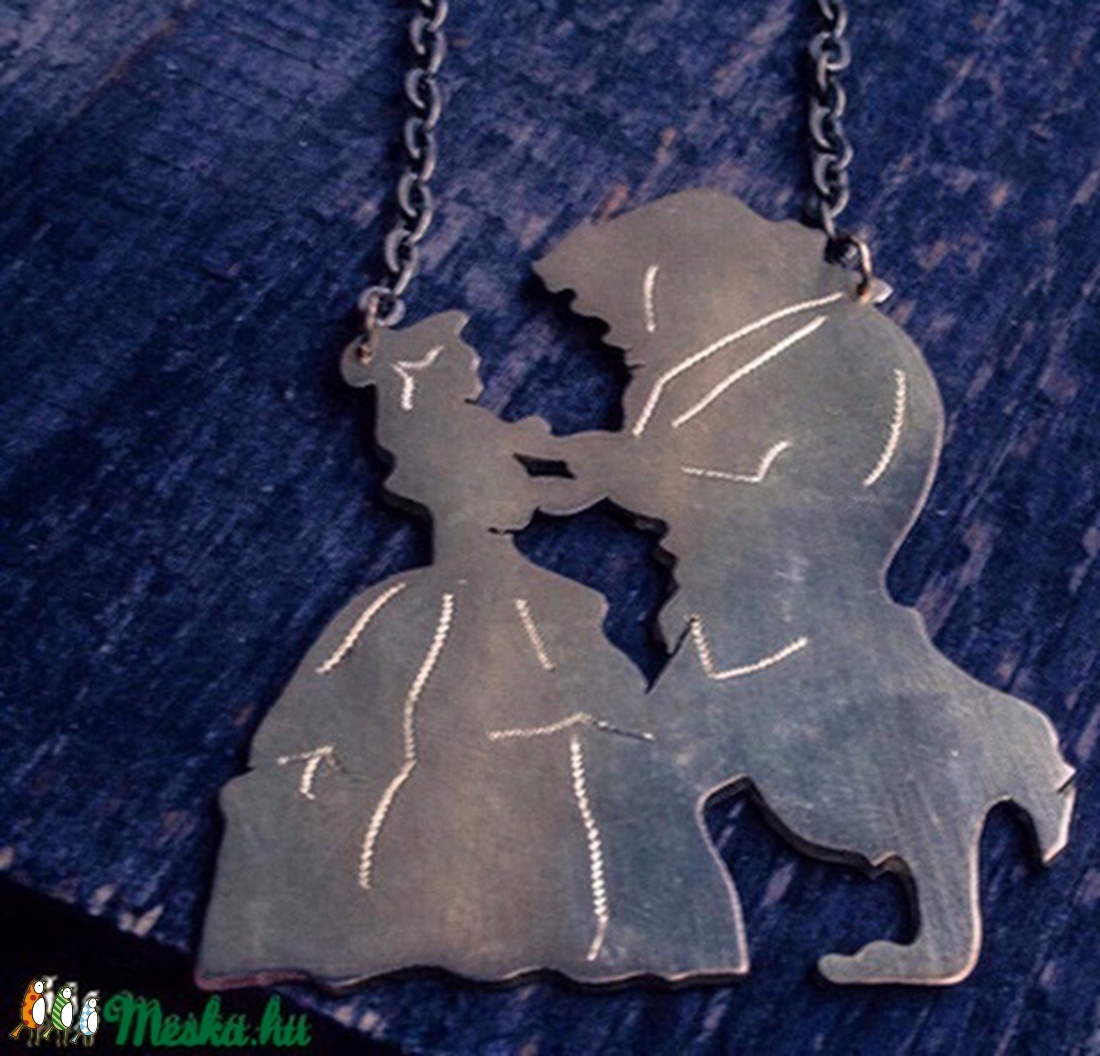 Szépség és a Szörnyeteg Disney egyedi nyaklánc -  - Meska.hu