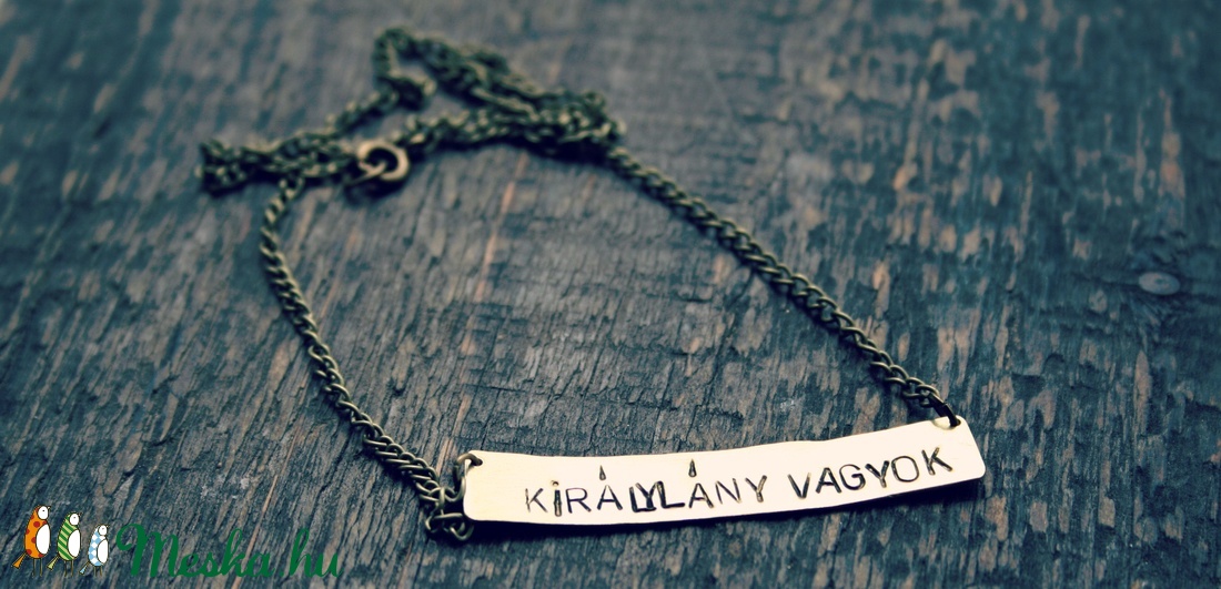 Királylány vagyok- táblácskás nyaklánc -  - Meska.hu
