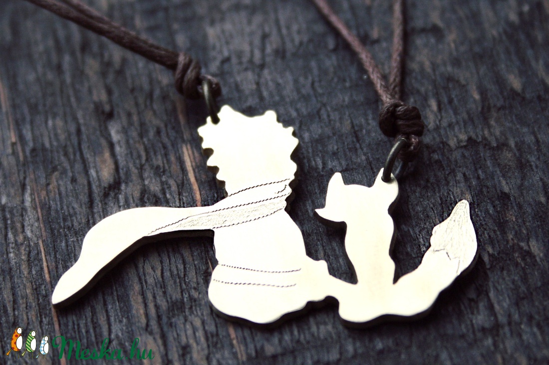 Kisherceg és a Róka nyaklánc, Kisherceg nyaklánc, Kisherceg ékszer -  - Meska.hu