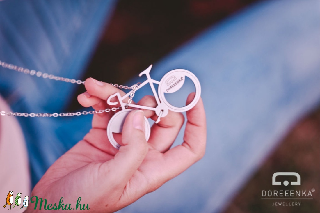 BICIKLIS sörnyitó fesztivál nyaklánc, BRINGÁS ÉKSZER, BICIKLISEKNEK -  - Meska.hu