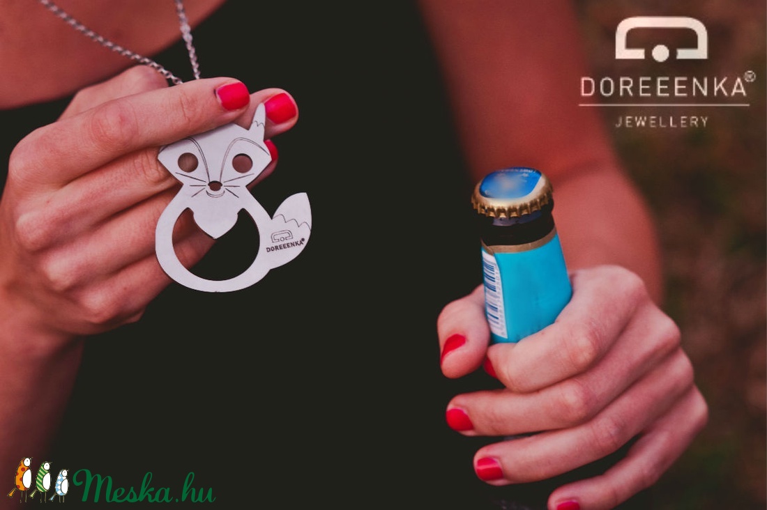 RÓKÁS sörnyitó fesztivál nyaklánc, RÓKÁS ÉKSZER, -  - Meska.hu