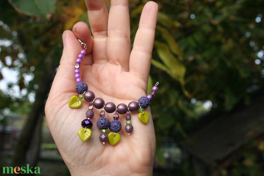 Libbenős kerti fülbevaló - ékszer - fülbevaló - karika fülbevaló - Meska.hu