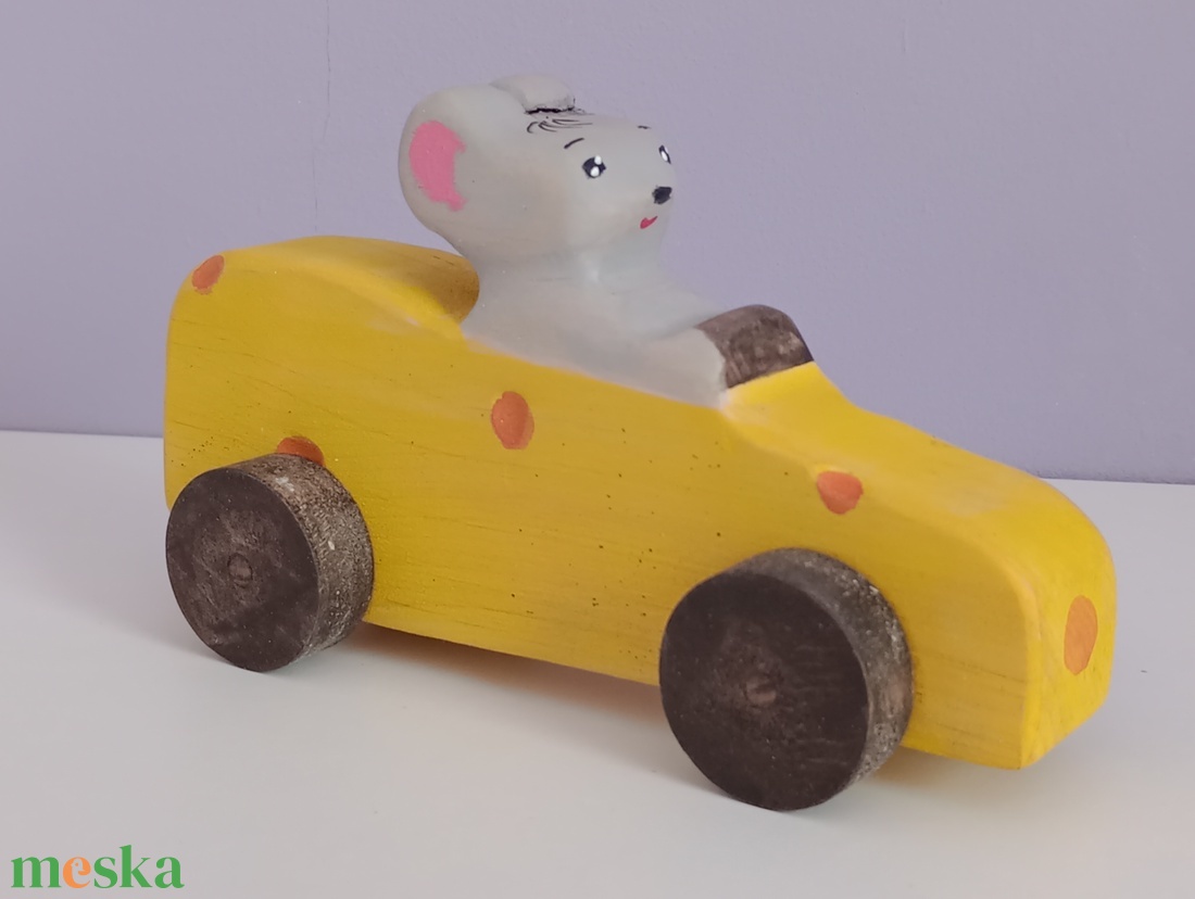 Egér Elemér sajtautóban - játék & sport - készségfejlesztő és logikai játék - montessori szivárvány, waldorf játékok - Meska.hu Egér Elemér sajtautóban - játék & sport - készségfejlesztő és logikai játék - montessori szivárvány, waldorf játékok - Meska.hu