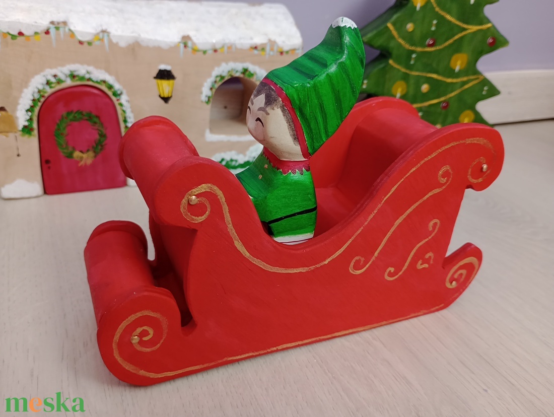 Fából készült Mikulás szán  - karácsony - karácsonyi lakásdekoráció - karácsonyi manók, figurák - Meska.hu Fából készült Mikulás szán  - karácsony - karácsonyi lakásdekoráció - karácsonyi manók, figurák - Meska.hu