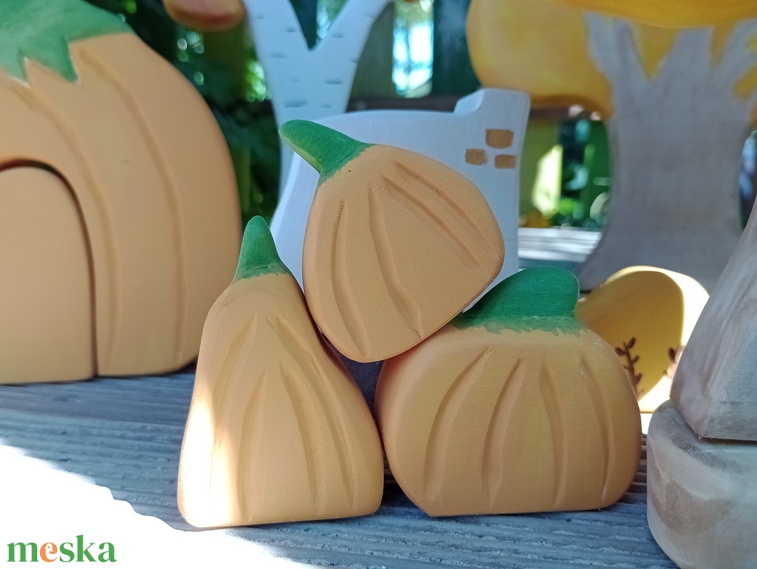 Fából készült tökszett - otthon & életmód - dekoráció - halloween - halloweeni figurák - Meska.hu Fából készült tökszett - otthon & életmód - dekoráció - halloween - halloweeni figurák - Meska.hu