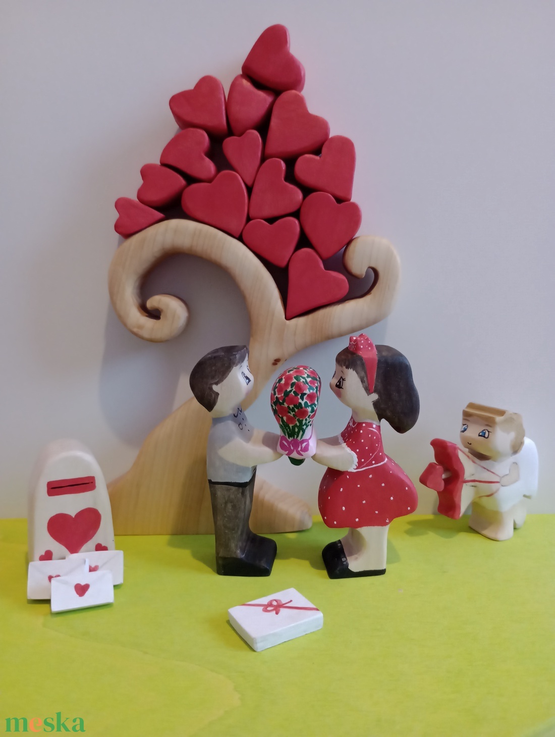 Valentin-napi (Bálint-napi) fajáték szett - baba - mama - baba játékok - waldorf játékok - Meska.hu