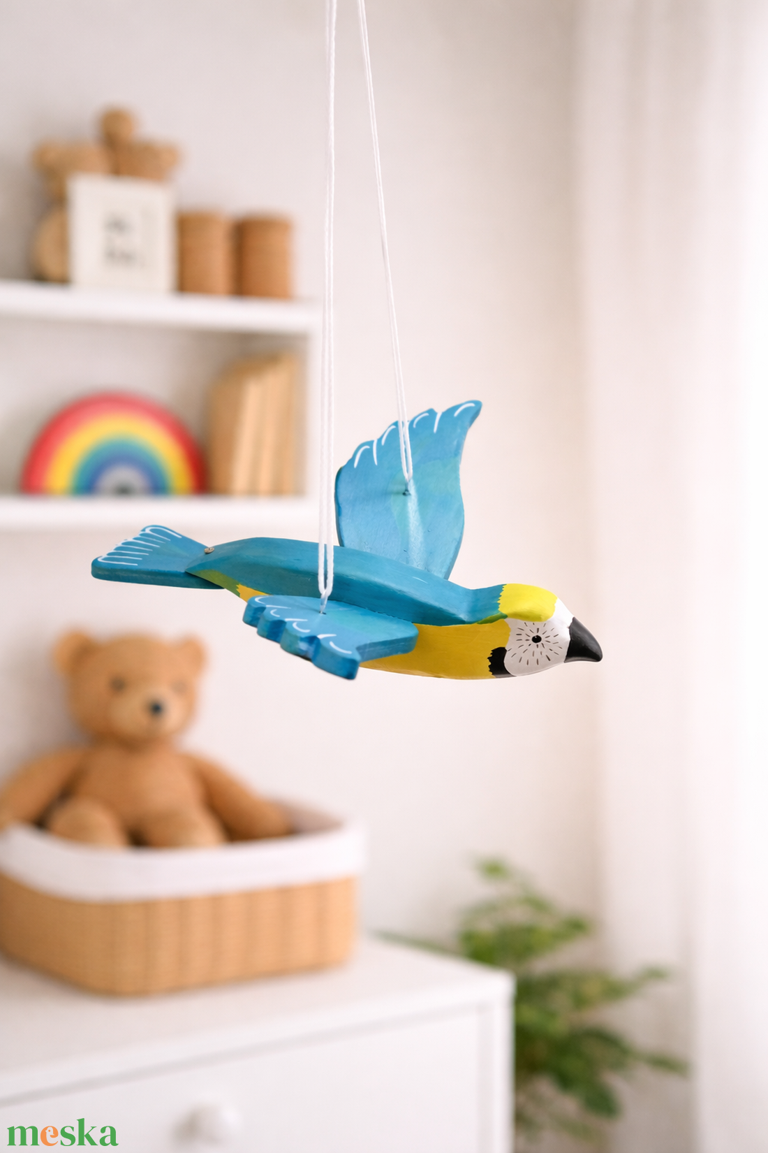 Felakasztható repülő madár dekoráció (1.) - otthon & életmód - dekoráció - fali és függő dekoráció - függődísz - Meska.hu