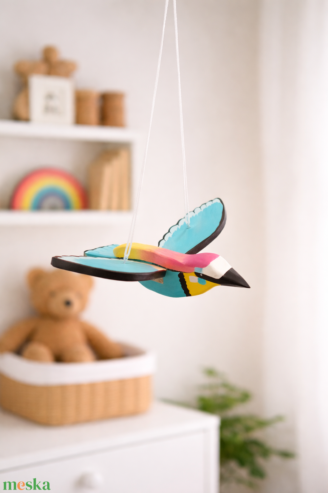 Felakasztható repülő madár dekoráció (1.) - otthon & életmód - dekoráció - fali és függő dekoráció - függődísz - Meska.hu