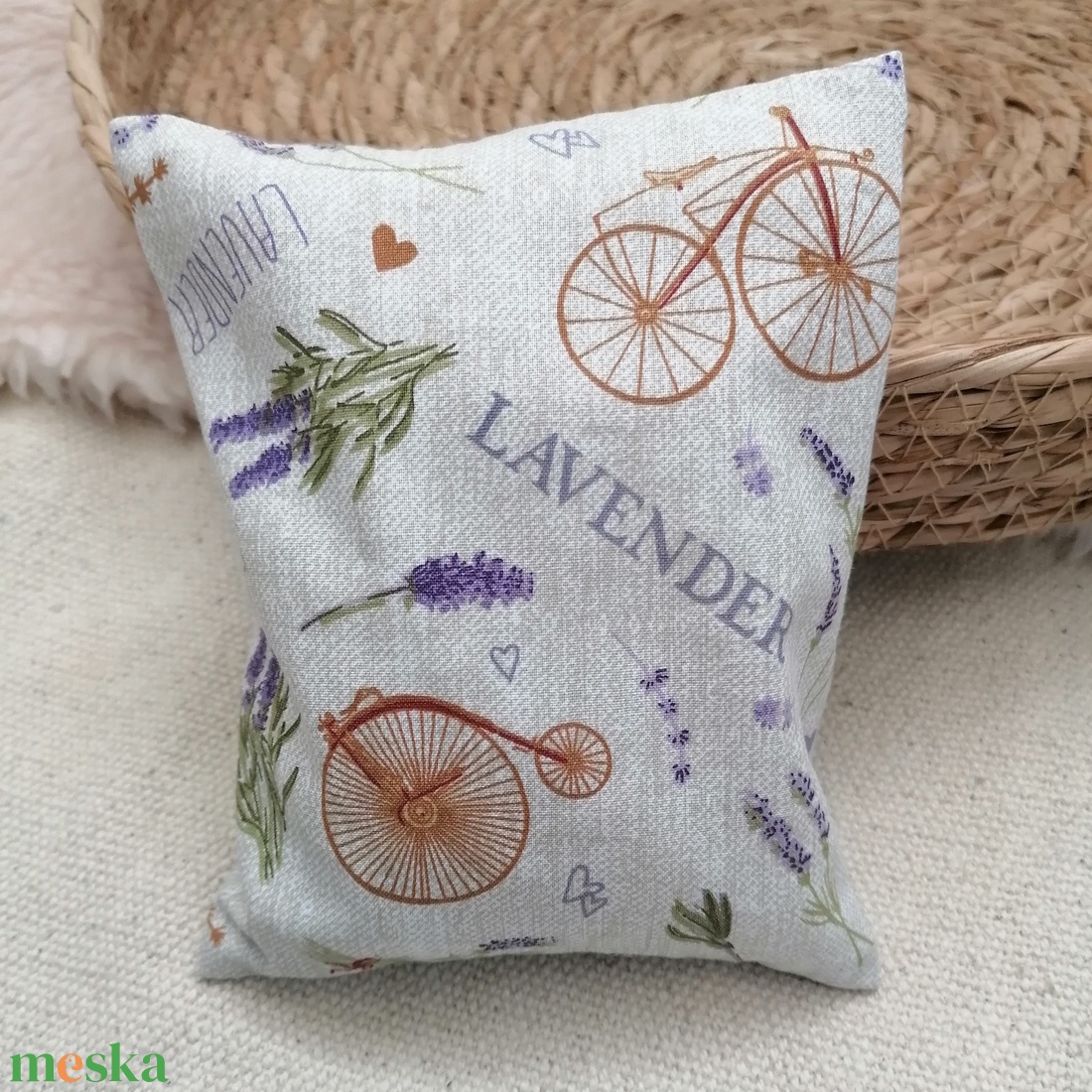 Levendula mintás meggymag párna - szépségápolás - egészségmegőrzési kellékek - meggymagpárna - Meska.hu