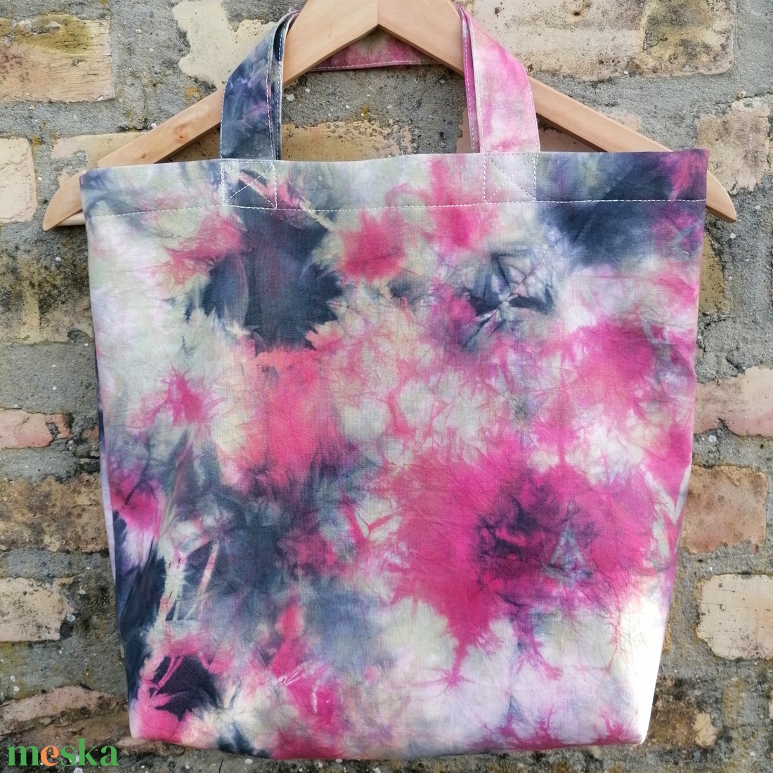 Batikolt mintás textil kézitáska - táska & tok - bevásárlás & shopper táska - shopper, textiltáska, szatyor - Meska.hu Batikolt mintás textil kézitáska - táska & tok - bevásárlás & shopper táska - shopper, textiltáska, szatyor - Meska.hu