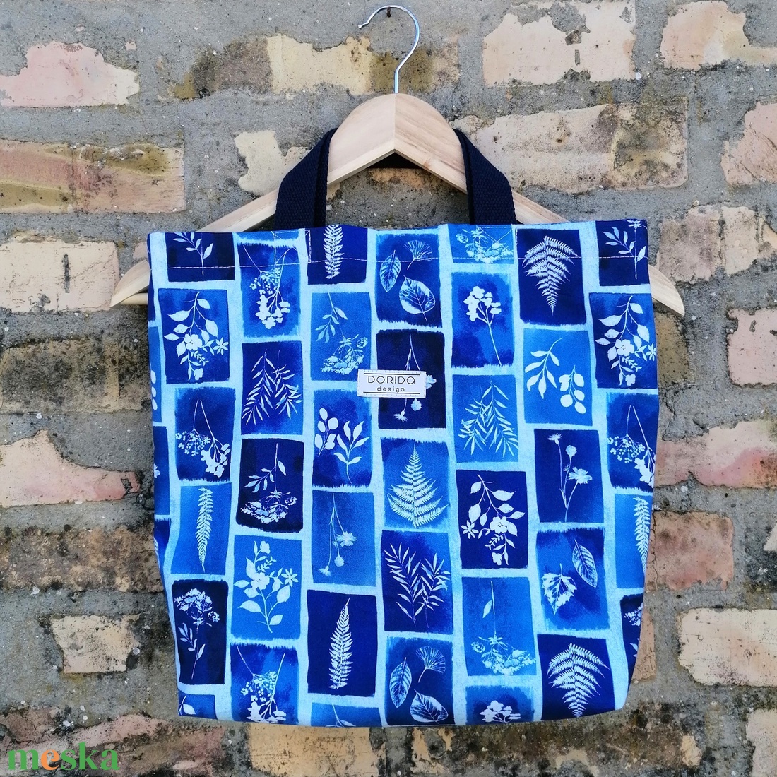 Napnyomat mintás textil kézitáska  - táska & tok - bevásárlás & shopper táska - shopper, textiltáska, szatyor - Meska.hu