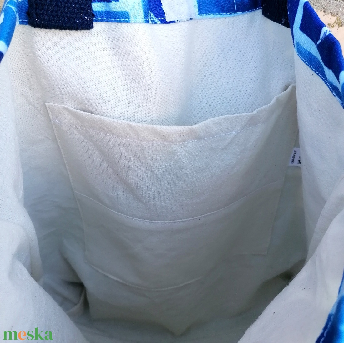 Napnyomat mintás textil kézitáska  - táska & tok - bevásárlás & shopper táska - shopper, textiltáska, szatyor - Meska.hu