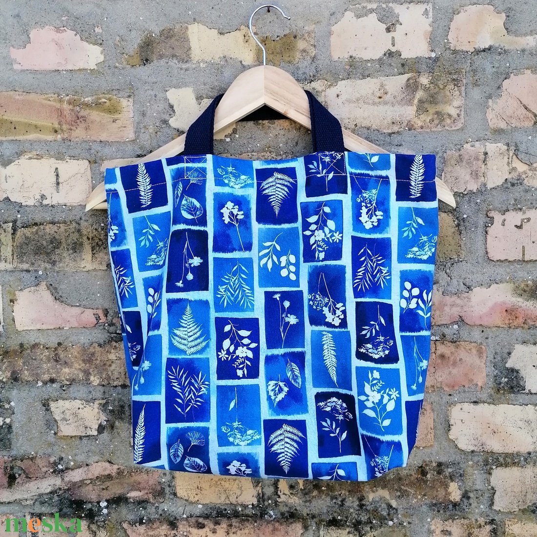 Napnyomat mintás textil kézitáska  - táska & tok - bevásárlás & shopper táska - shopper, textiltáska, szatyor - Meska.hu