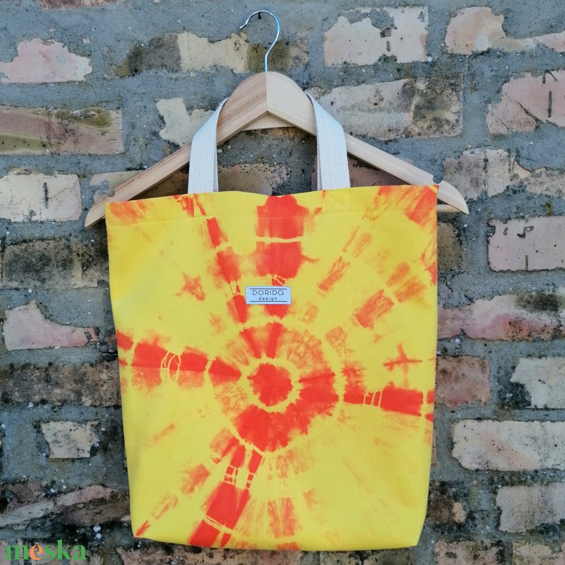 Sárga batikolt mintás textil kézitáska - táska & tok - bevásárlás & shopper táska - shopper, textiltáska, szatyor - Meska.hu Sárga batikolt mintás textil kézitáska - táska & tok - bevásárlás & shopper táska - shopper, textiltáska, szatyor - Meska.hu