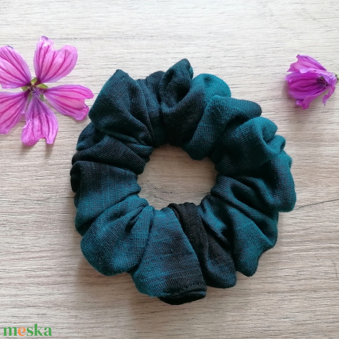 Batikolt scrunchie - textil hajgumi - ruha & divat - hajdísz & hajcsat - hajgumi - Meska.hu
