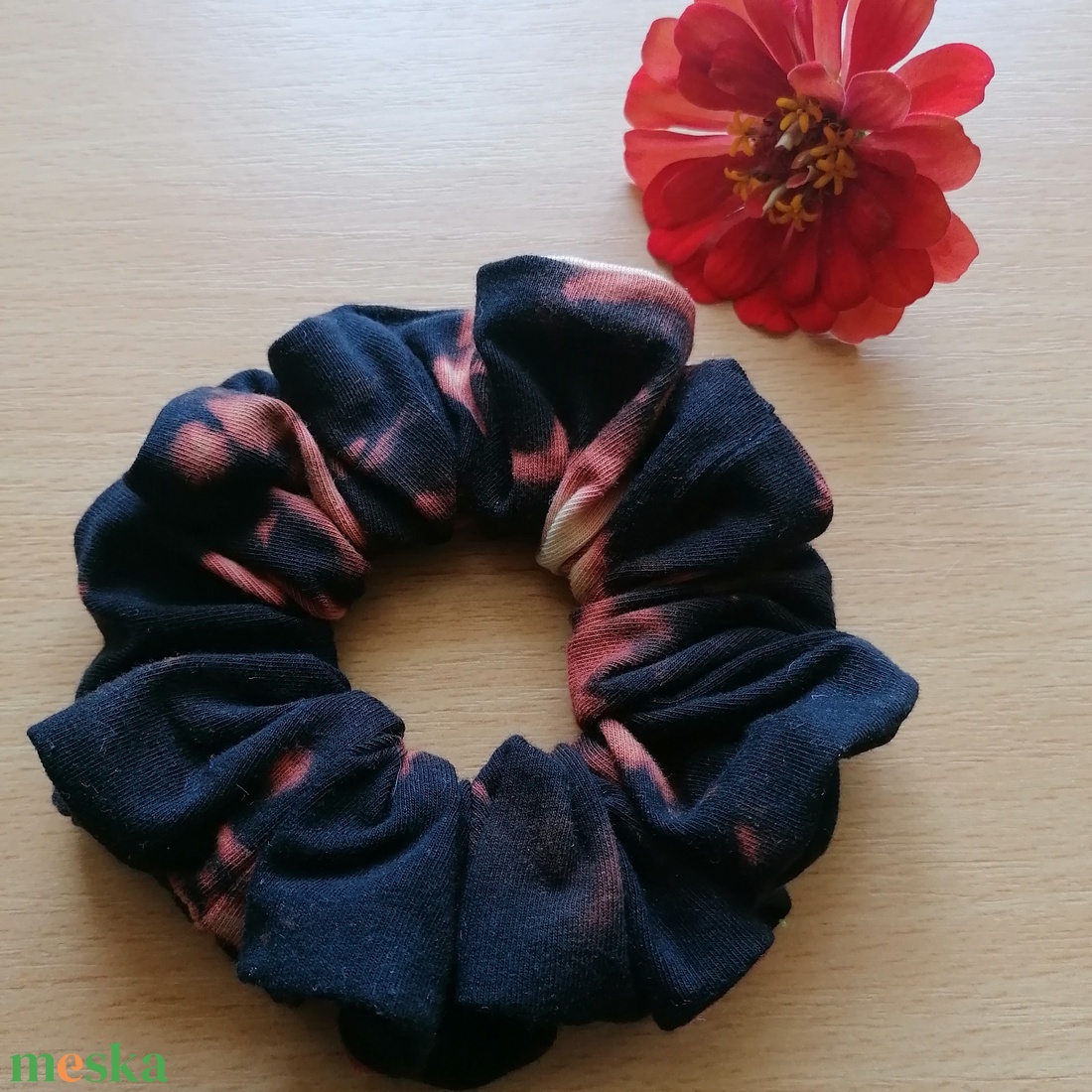 Batikolt scrunchie - textil hajgumi - ruha & divat - hajdísz & hajcsat - hajgumi - Meska.hu