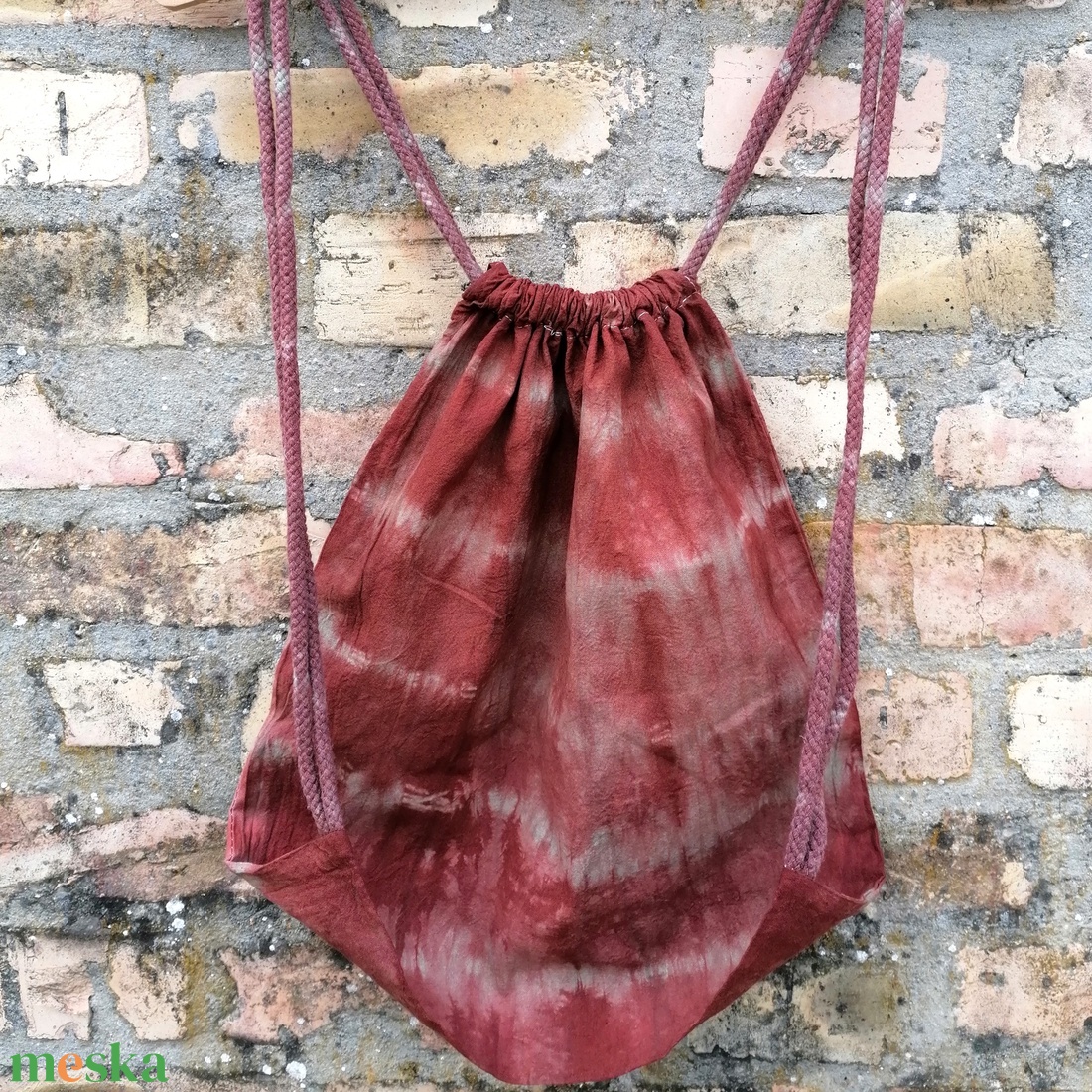 Batikolt gym bag - táska & tok - hátizsák - tornazsák, gymbag - Meska.hu