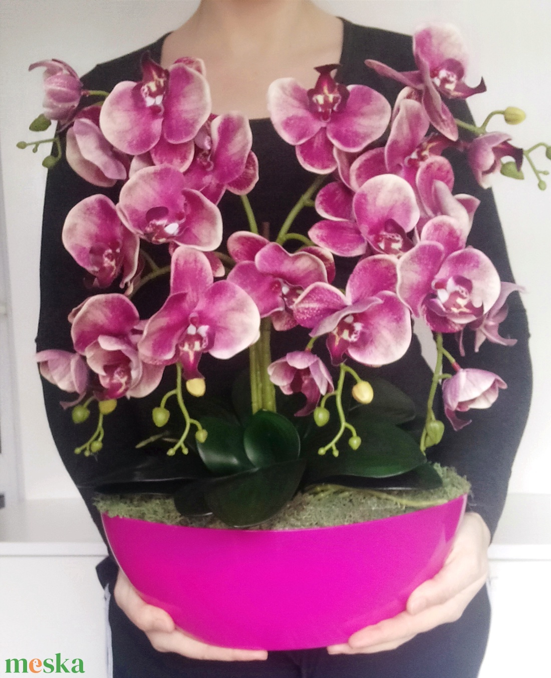 Gondozásmentes mű orchidea - otthon & életmód - dekoráció - virágdísz és tartó - csokor & virágdísz - Meska.hu Gondozásmentes mű orchidea - otthon & életmód - dekoráció - virágdísz és tartó - csokor & virágdísz - Meska.hu