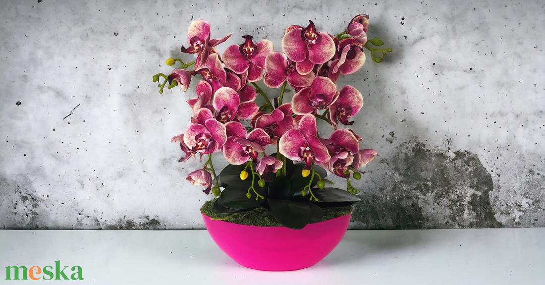 Gondozásmentes mű orchidea - otthon & életmód - dekoráció - virágdísz és tartó - csokor & virágdísz - Meska.hu Gondozásmentes mű orchidea - otthon & életmód - dekoráció - virágdísz és tartó - csokor & virágdísz - Meska.hu