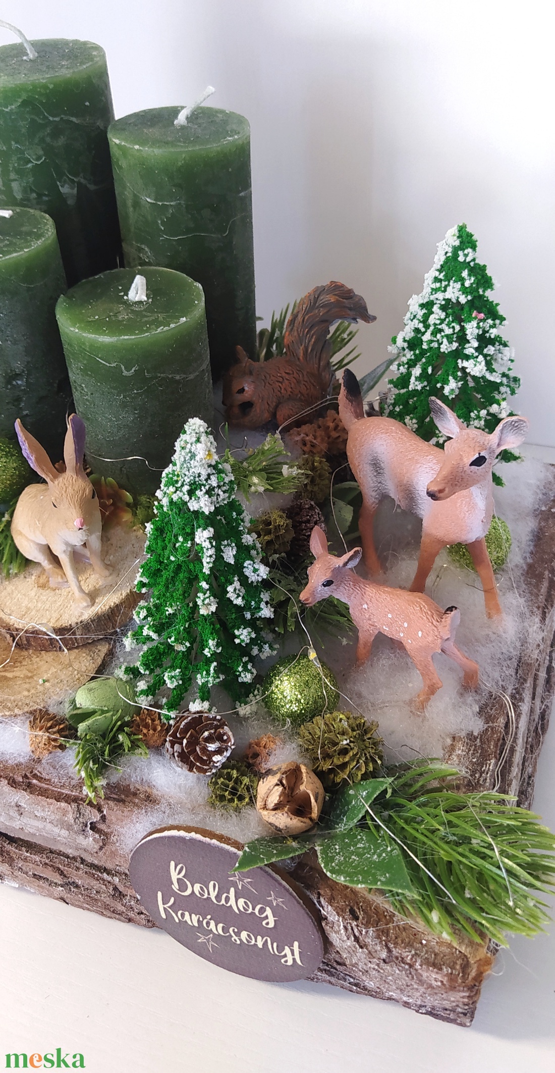 Erdei állatos adventi asztaldísz - karácsony - adventi díszek - adventi asztaldísz - Meska.hu Erdei állatos adventi asztaldísz - karácsony - adventi díszek - adventi asztaldísz - Meska.hu