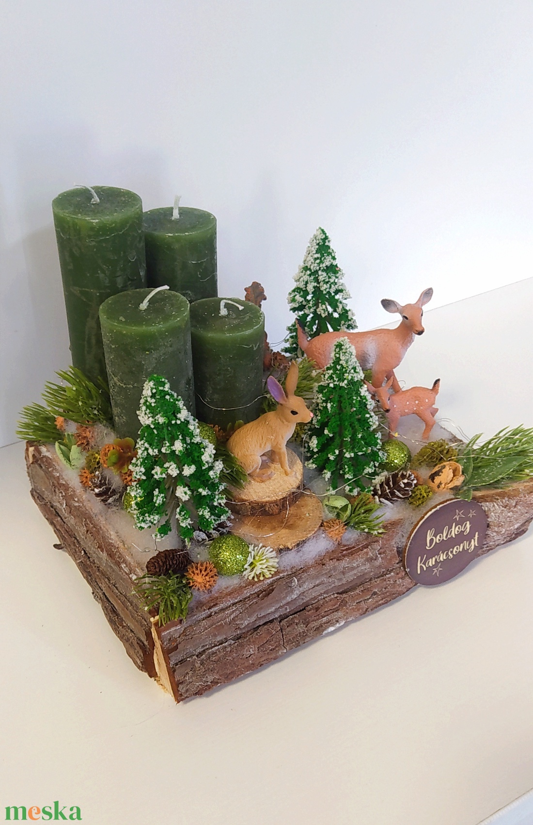 Erdei állatos adventi asztaldísz - karácsony - adventi díszek - adventi asztaldísz - Meska.hu Erdei állatos adventi asztaldísz - karácsony - adventi díszek - adventi asztaldísz - Meska.hu