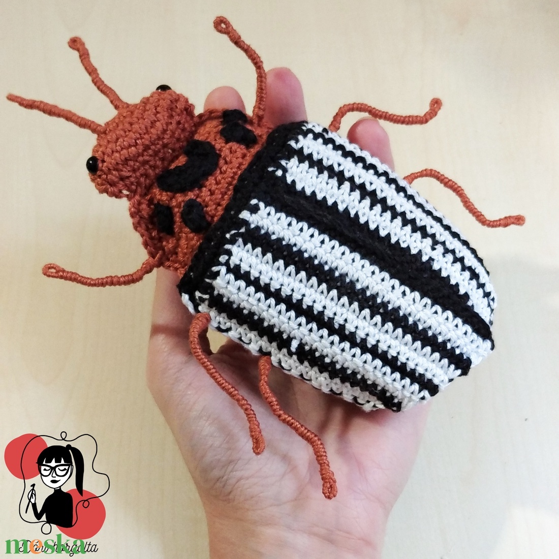 Krumplibogár MINTA magyarul - diy (csináld magad) - szabásminta, útmutató - Meska.hu