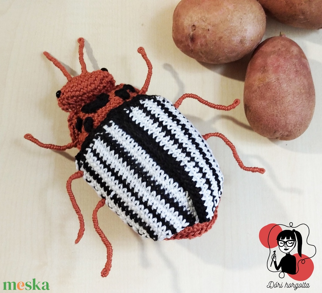 Krumplibogár MINTA magyarul - diy (csináld magad) - szabásminta, útmutató - Meska.hu
