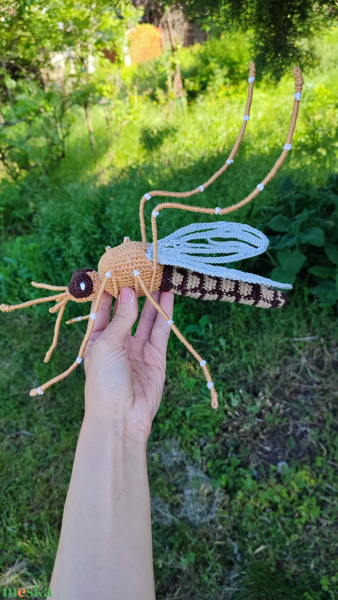 Horgolt gyötrőszúnyog (Aedes vexans) - játék & sport - plüssállat & játékfigura - más figura - Meska.hu