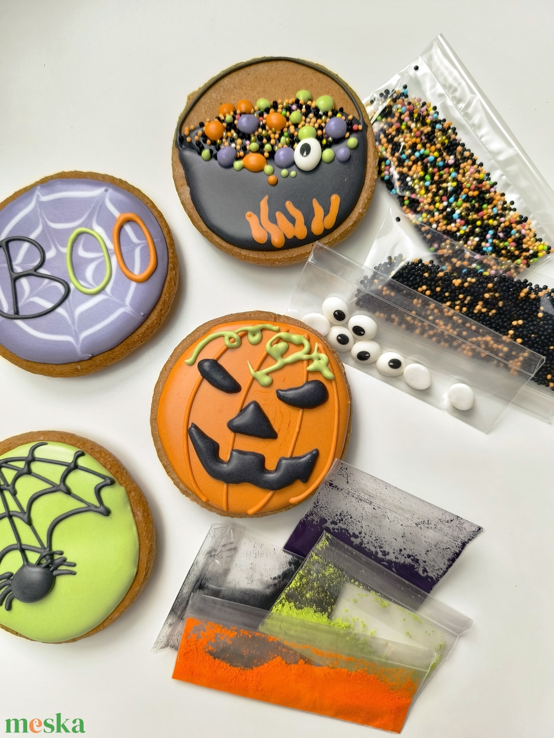 Halloween mézeskalácsdíszítő szett otthonra - DIY - diy (csináld magad) - egységcsomag - Meska.hu Halloween mézeskalácsdíszítő szett otthonra - DIY - diy (csináld magad) - egységcsomag - Meska.hu