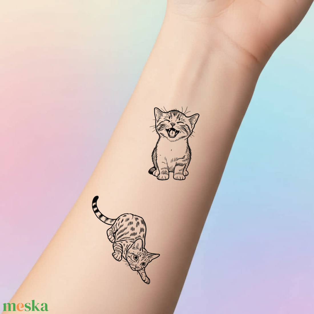 Házikedvenc ideiglenes tetoválás (egyedi) - művészet - grafika & illusztráció - digitális - Meska.hu