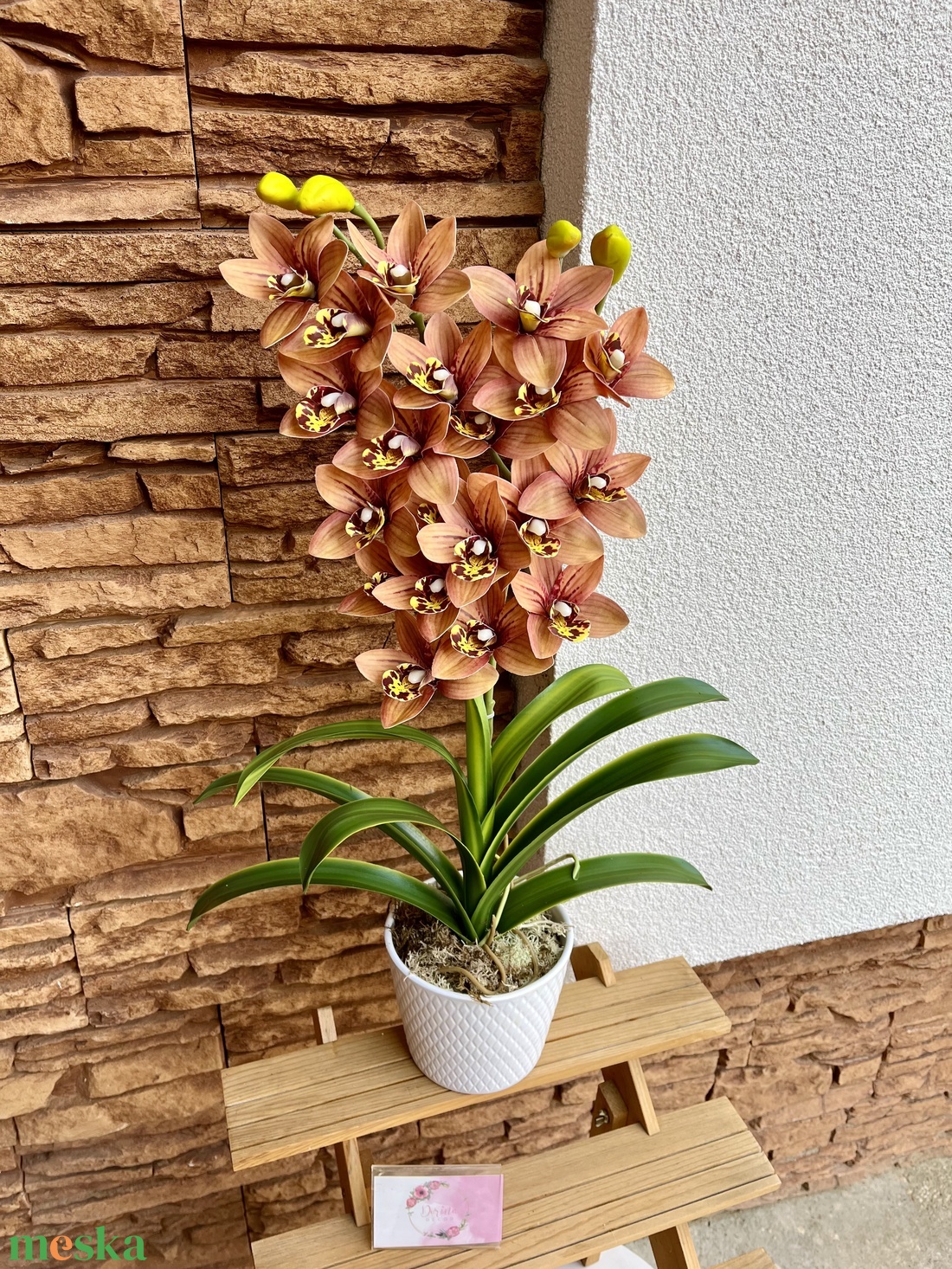 2 ágas, real touch csónak orchidea kerámia kaspóban-őszi - otthon & életmód - dekoráció - virágdísz és tartó - csokor & virágdísz - Meska.hu 2 ágas, real touch csónak orchidea kerámia kaspóban-őszi - otthon & életmód - dekoráció - virágdísz és tartó - csokor & virágdísz - Meska.hu