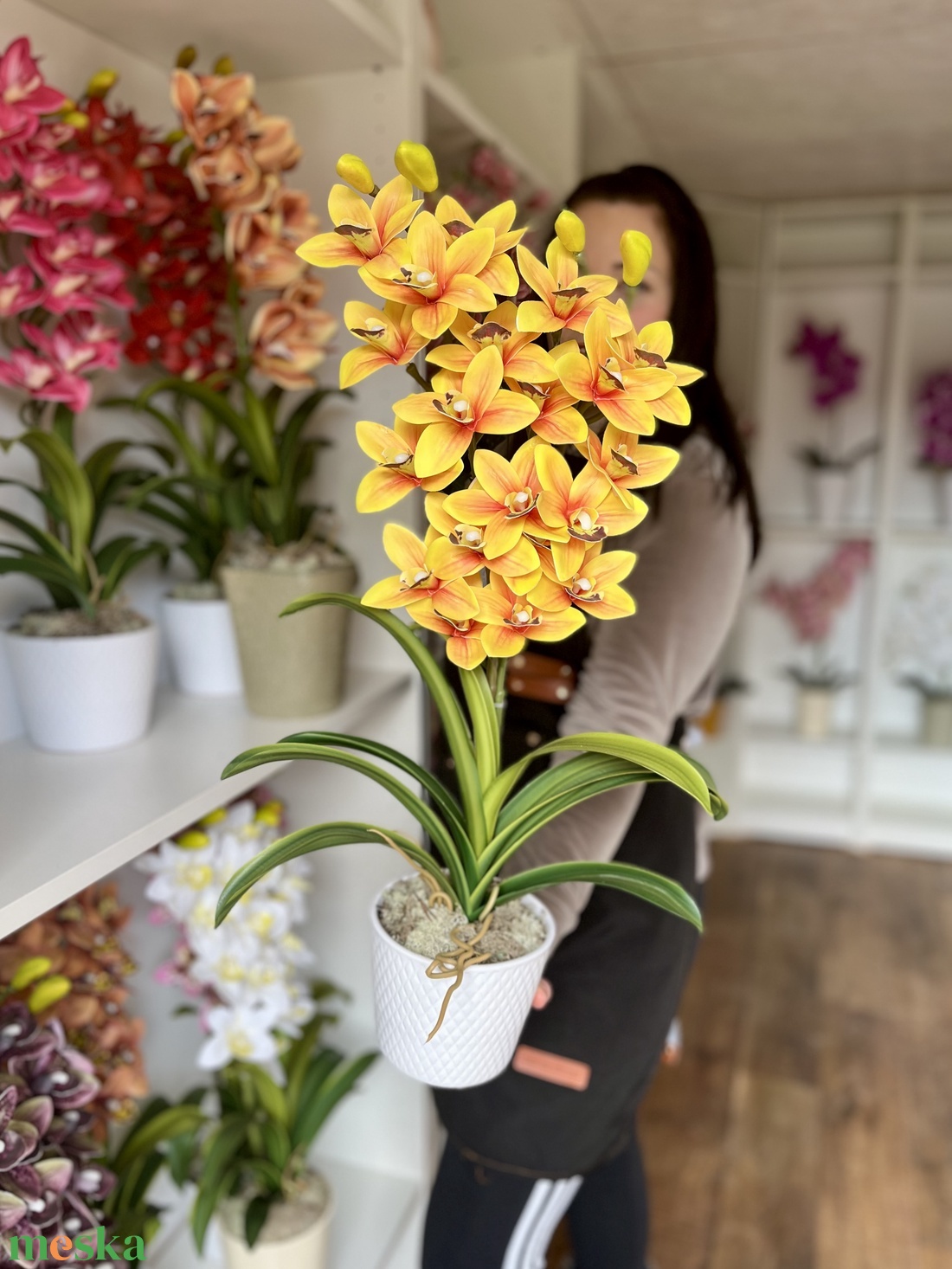 2 ágas, real touch csónak orchidea kerámia kaspóban-sárga - otthon & életmód - dekoráció - virágdísz és tartó - csokor & virágdísz - Meska.hu 2 ágas, real touch csónak orchidea kerámia kaspóban-sárga - otthon & életmód - dekoráció - virágdísz és tartó - csokor & virágdísz - Meska.hu
