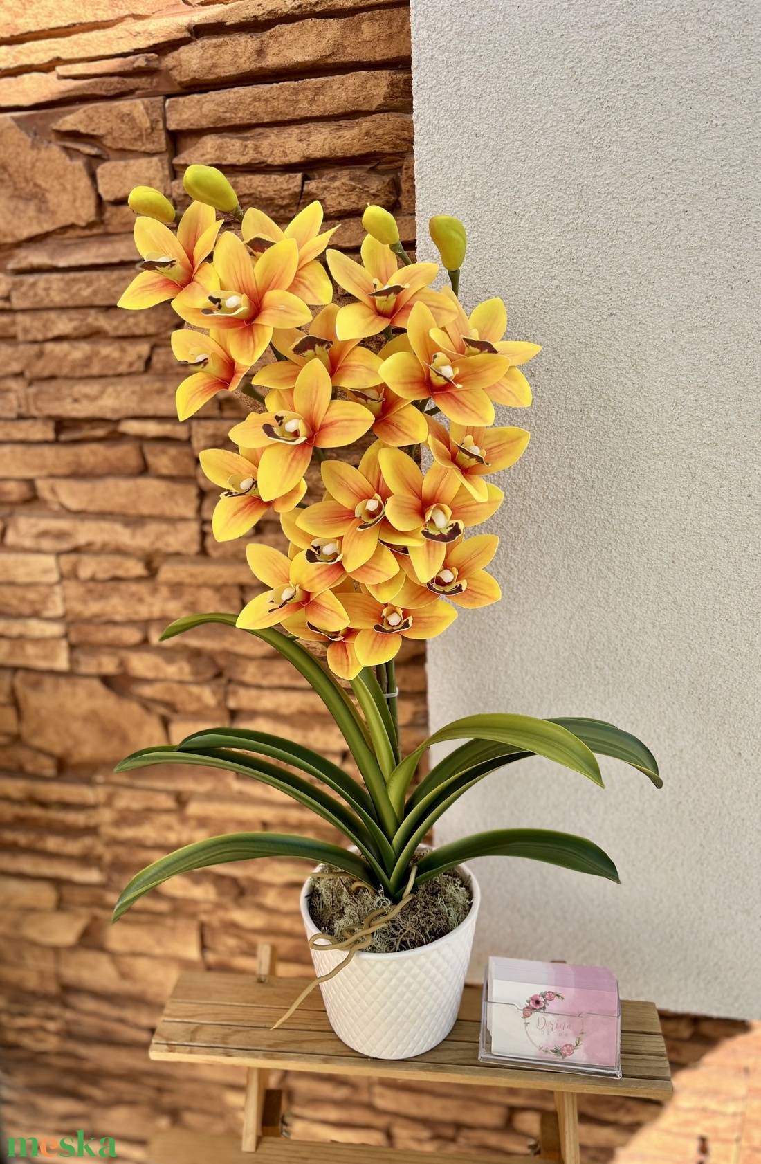 2 ágas, real touch csónak orchidea kerámia kaspóban-sárga - otthon & életmód - dekoráció - virágdísz és tartó - csokor & virágdísz - Meska.hu 2 ágas, real touch csónak orchidea kerámia kaspóban-sárga - otthon & életmód - dekoráció - virágdísz és tartó - csokor & virágdísz - Meska.hu