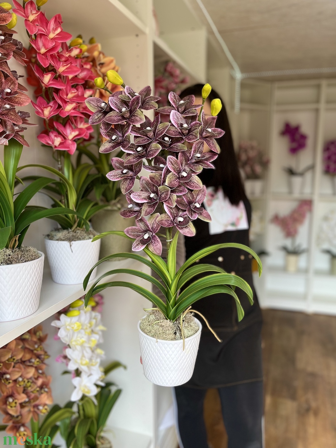 2 ágas, real touch csónak orchidea kerámia kaspóban-lila - otthon & életmód - dekoráció - virágdísz és tartó - csokor & virágdísz - Meska.hu 2 ágas, real touch csónak orchidea kerámia kaspóban-lila - otthon & életmód - dekoráció - virágdísz és tartó - csokor & virágdísz - Meska.hu