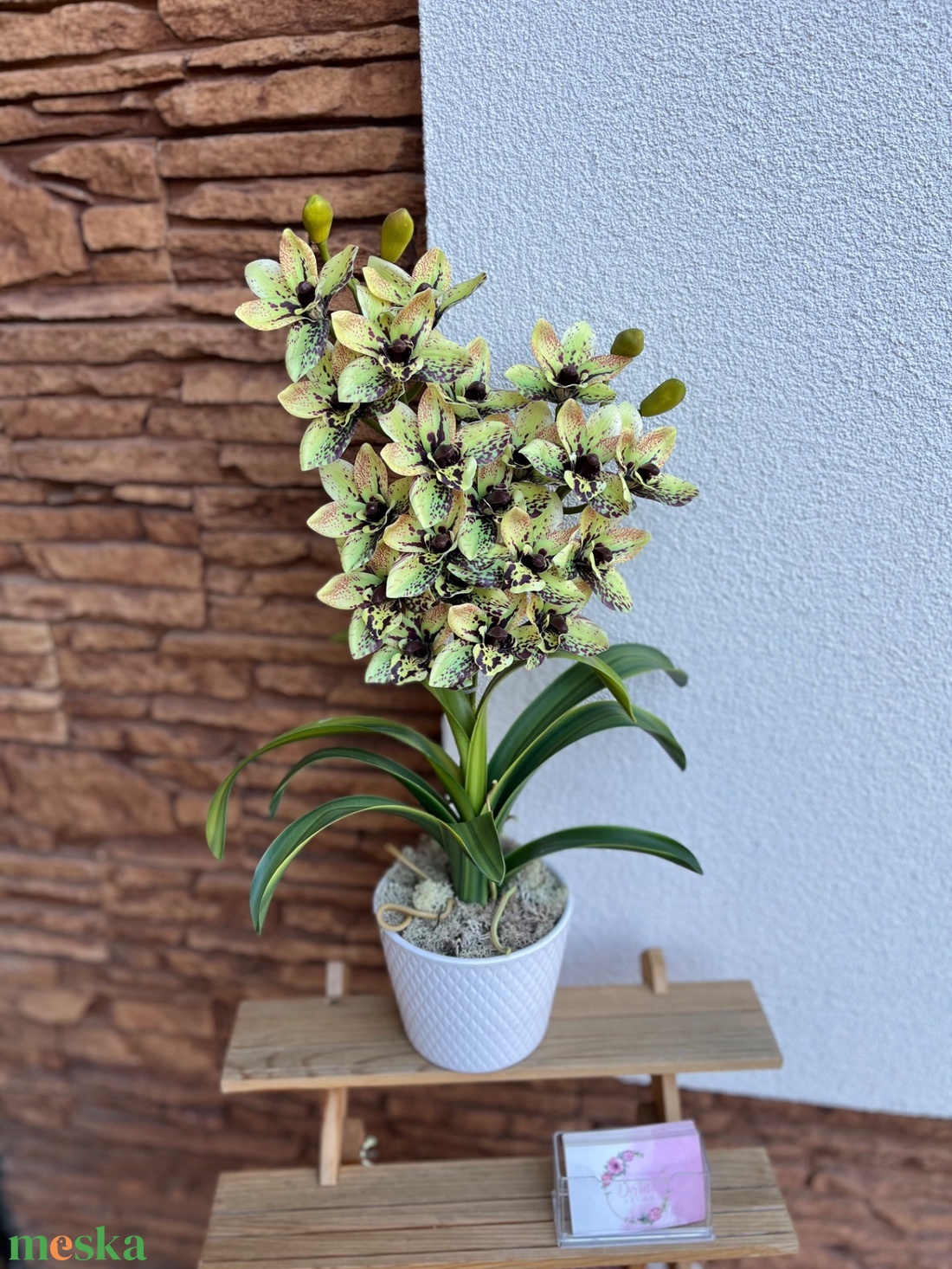 2 ágas, real touch csónak orchidea kerámia kaspóban-foltos zöld - otthon & életmód - dekoráció - virágdísz és tartó - csokor & virágdísz - Meska.hu 2 ágas, real touch csónak orchidea kerámia kaspóban-foltos zöld - otthon & életmód - dekoráció - virágdísz és tartó - csokor & virágdísz - Meska.hu