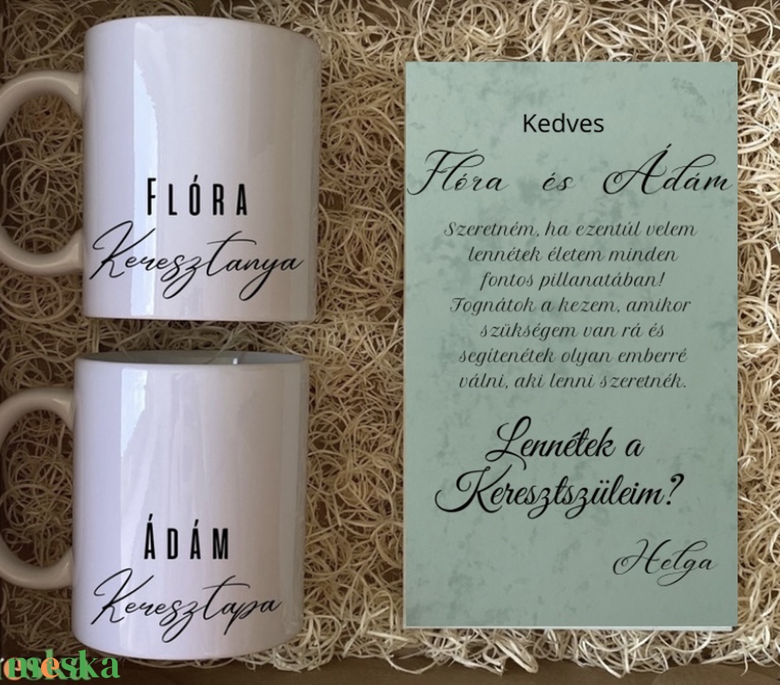 Keresztszülő felkérő ajándék - otthon & életmód - konyhafelszerelés, tálalás - tálalás - bögre & csésze - Meska.hu Keresztszülő felkérő ajándék - otthon & életmód - konyhafelszerelés, tálalás - tálalás - bögre & csésze - Meska.hu