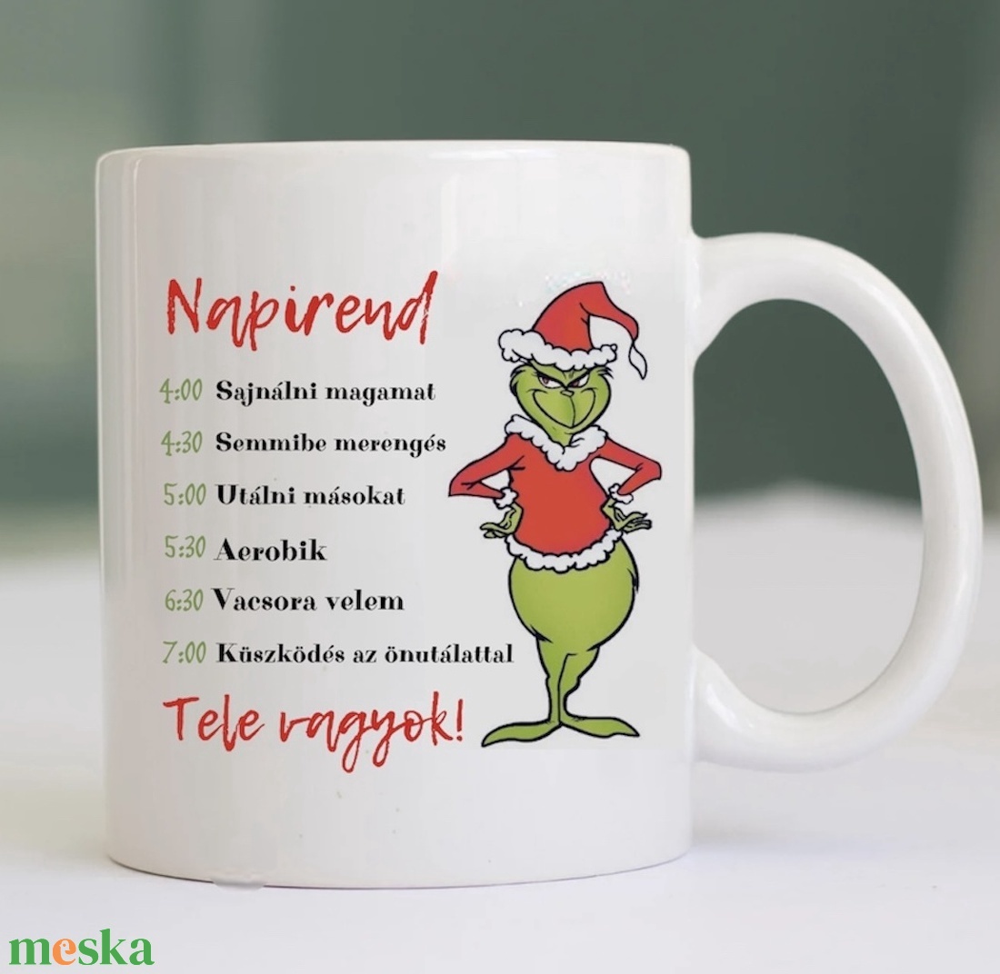 Grincs bögre - otthon & életmód - konyhafelszerelés, tálalás - tálalás - bögre & csésze - Meska.hu Grincs bögre - otthon & életmód - konyhafelszerelés, tálalás - tálalás - bögre & csésze - Meska.hu